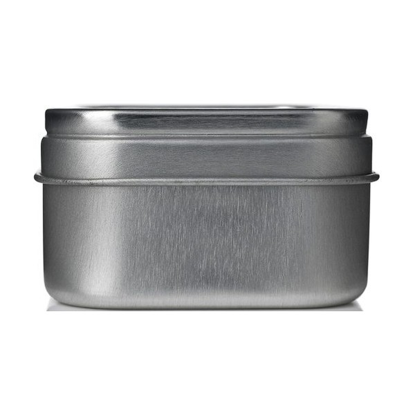 Silver Steel Round Tin