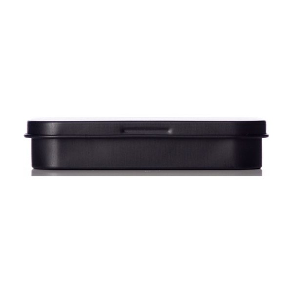 3.5 oz Black Steel Rectangular Tin