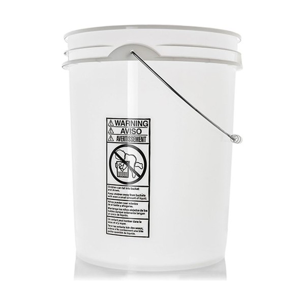 5 gallon Natural HDPE Round Pail