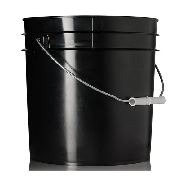 2 gallon Black HDPE Round Pail