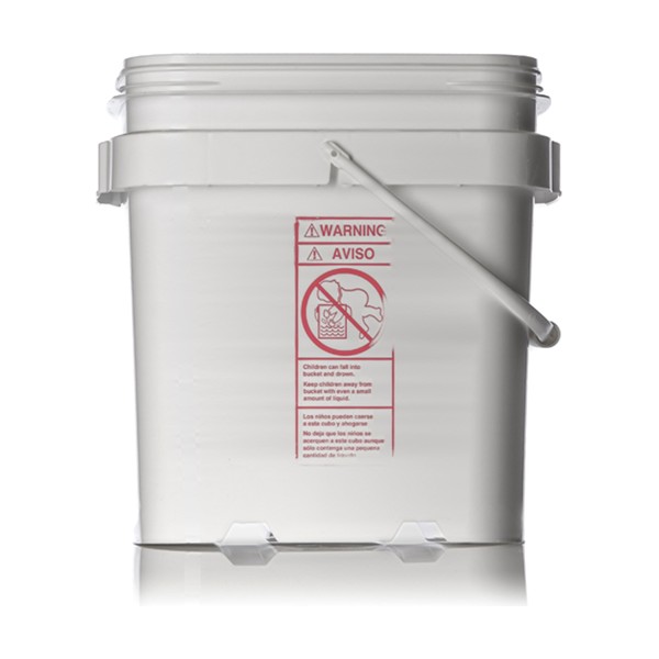 6.5 gallon White HDPE EZ Stor Pail