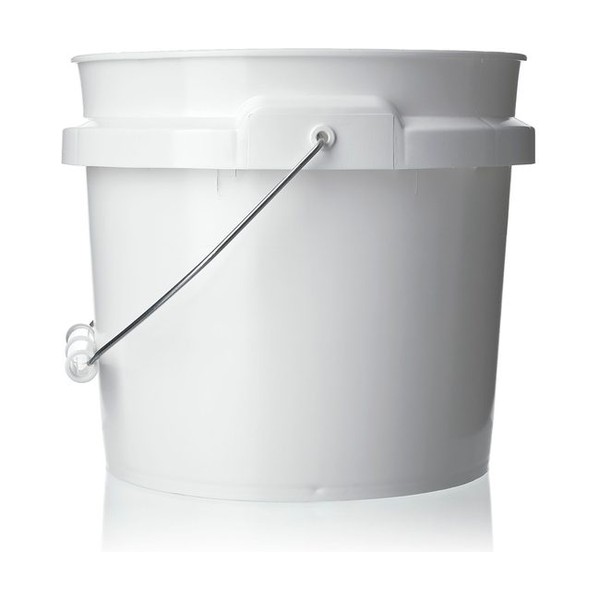 1 gallon White HDPE Round Pail
