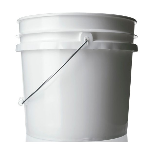 3.5 gallon White HDPE Round Pail