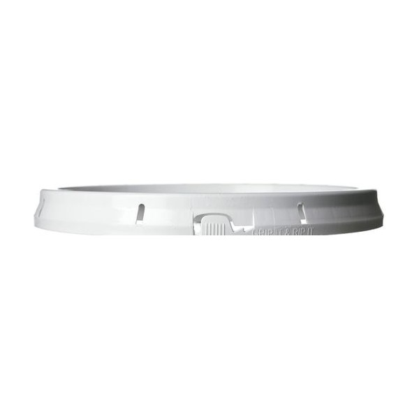 White HDPE Round Pail Lid