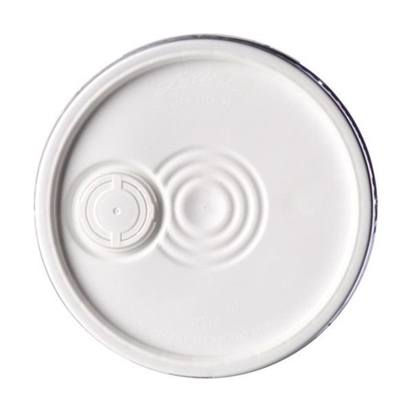 White HDPE Round Pail Lid