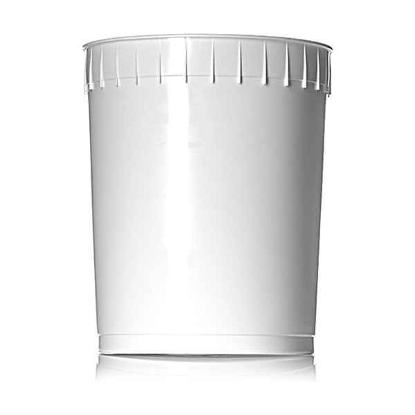 3 gallon White HDPE Round Tub