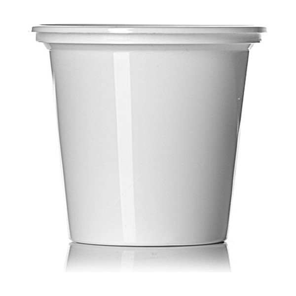 6 oz White PP Round Tub