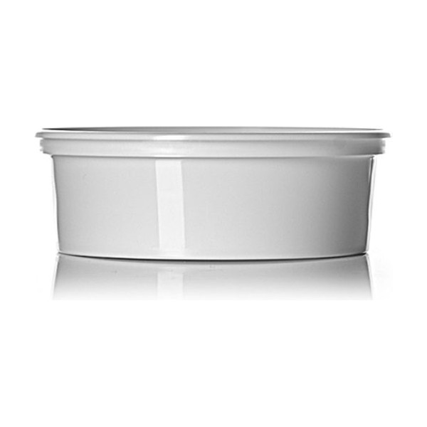 8 oz White PP Round Tub