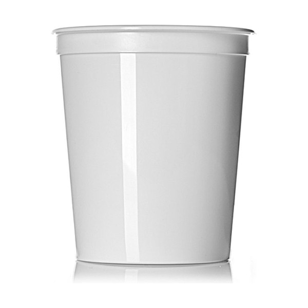 32 oz White PP Round Tub
