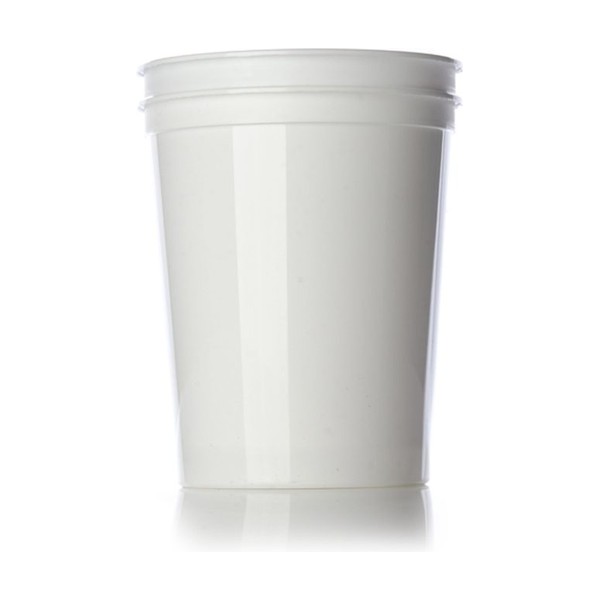 32 oz White PP Round Tub