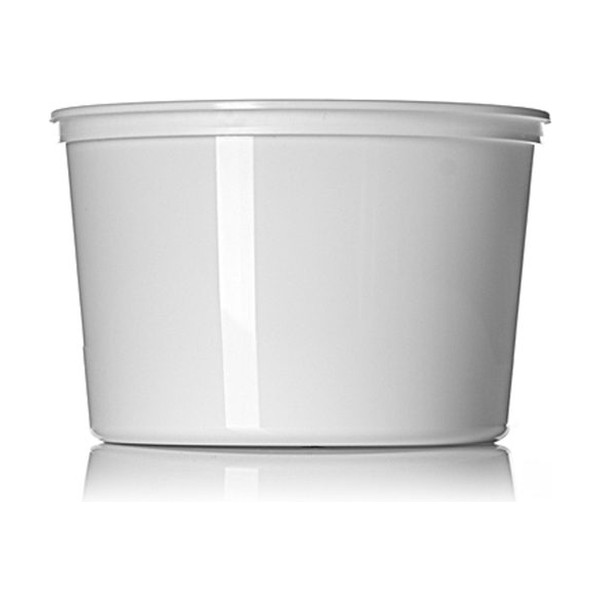 64 oz White PP Round Tub