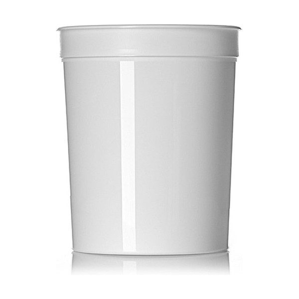 96 oz White PP Round Tub