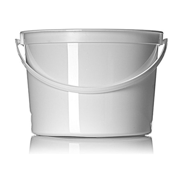 160 oz White HDPE Round Tub With Handle