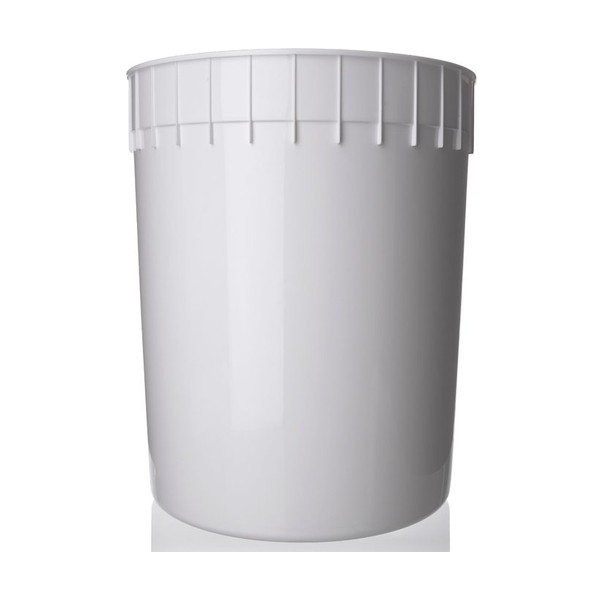 3 gallon White HDPE Round Tub