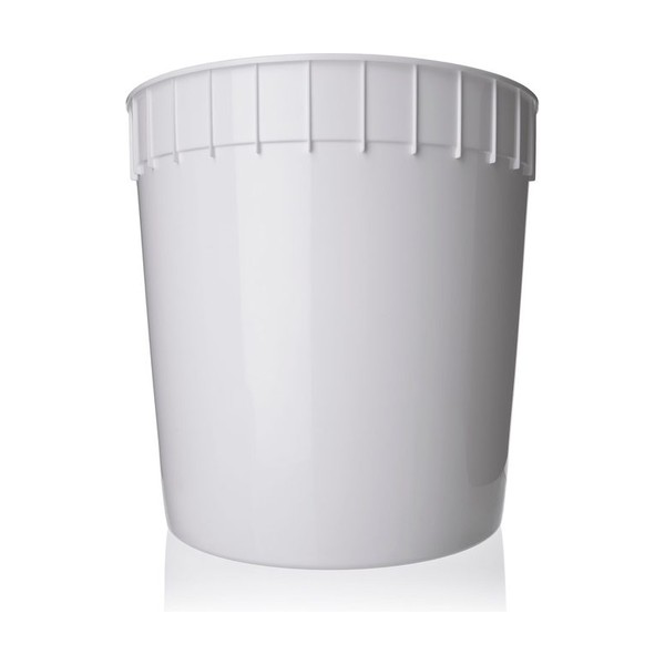 3 gallon White HDPE Round Tub